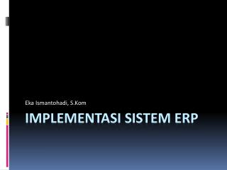 Implementasi Sistem ERP