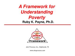 A Framework for Understanding Poverty