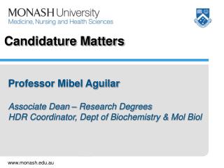 Candidature Matters