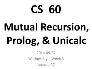 CS 60