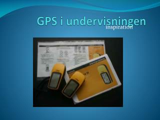 GPS i undervisningen
