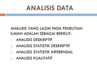 ANALISIS DATA