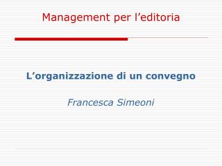 Management per l’editoria