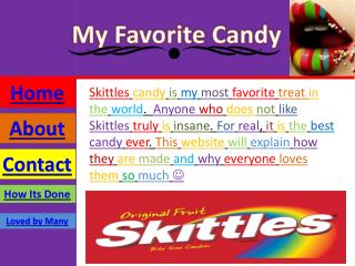My Favorite Candy