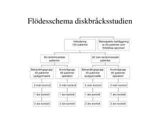 Flödesschema diskbråcksstudien