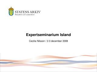 Expertseminarium Island