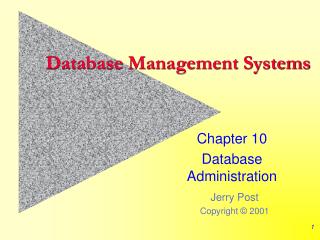 Database Management Systems