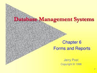 Database Management Systems