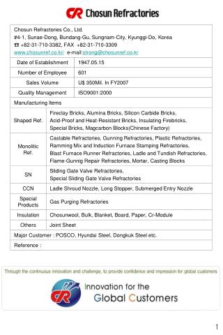 Chosun Refractories