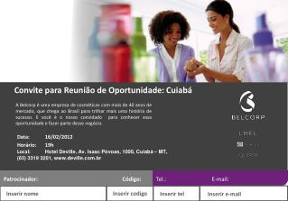Convite para Reunião de Oportunidade: Cuiabá