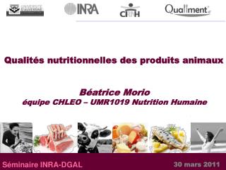 Qualités nutritionnelles des produits animaux