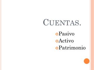 Cuentas.