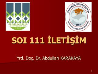 SOI 111 İLETİŞİM