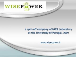 a spin-off company of NiPS Laboratory a t the University of Perugia, Italy