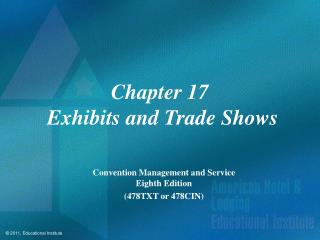 Chapter 17 Exhibits and Trade Shows