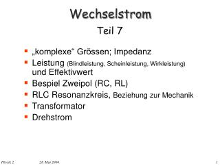 Wechselstrom