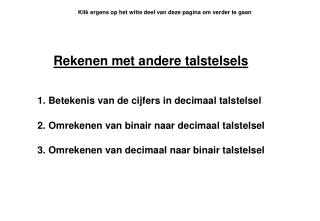 Rekenen met andere talstelsels