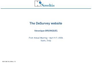 The DeSurvey website Véronique BRUNIQUEL
