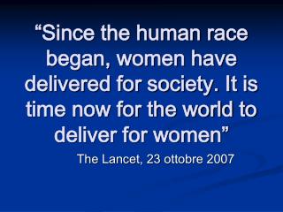 The Lancet, 23 ottobre 2007