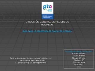 DIRECCIÓN GENERAL DE RECURSOS HUMANOS