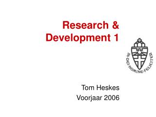 Research &amp; Development 1