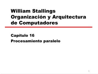 William Stallings Organización y Arquitectura de Computadores