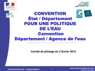 CONVENTION ETAT – DEPARTEMENT