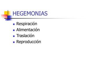 HEGEMONIAS