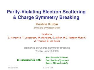 Parity-Violating Electron Scattering &amp; Charge Symmetry Breaking
