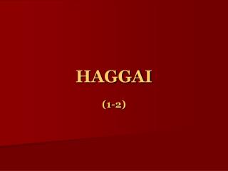 HAGGAI