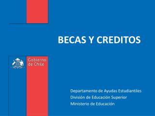 BECAS Y CREDITOS