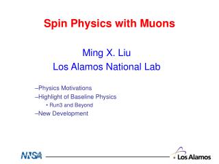 Spin Physics with Muons