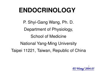 ENDOCRINOLOGY