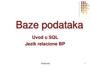 Baze podataka