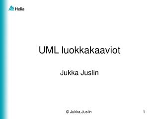 UML luokkakaaviot