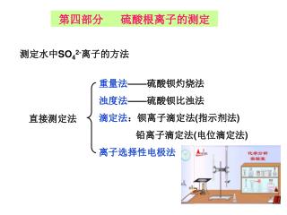 第四部分 硫酸根离子的测定