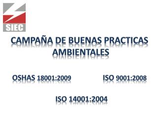 CAMPAÑA DE BUENAS PRACTICAS AMBIENTALES