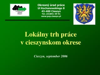 Lokálny trh práce v cieszynskom okrese Cieszyn, september 2006