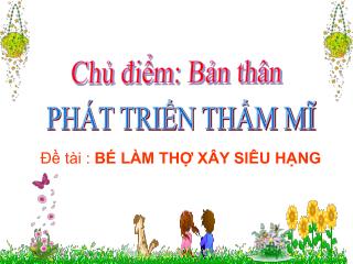 Chủ điểm: Bản thân