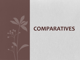 ComparatIves