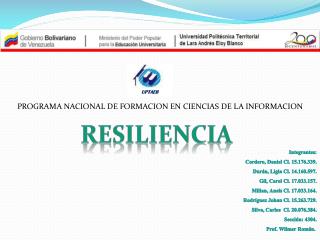 Resiliencia