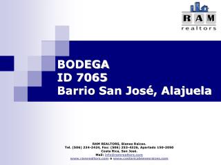 BODEGA ID 7065 Barrio San José, Alajuela