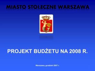 MIASTO STOŁECZNE WARSZAWA