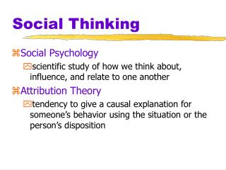 Social Thinking