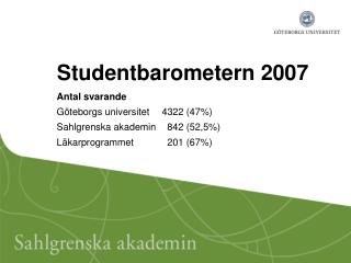 Studentbarometern 2007