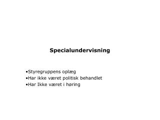 Specialundervisning