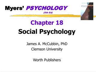 Myers’ PSYCHOLOGY 				(5th Ed)