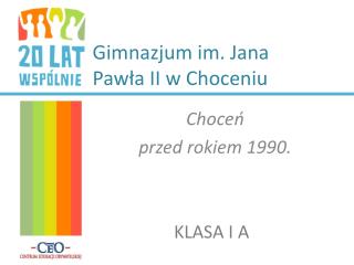Gimnazjum im. Jana Pawła II w Choceniu