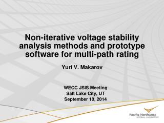 WECC JSIS Meeting Salt Lake City, UT September 10, 2014