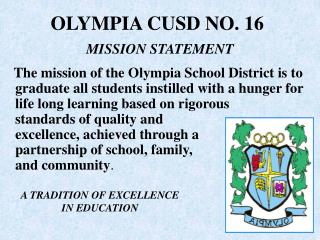 OLYMPIA CUSD NO. 16